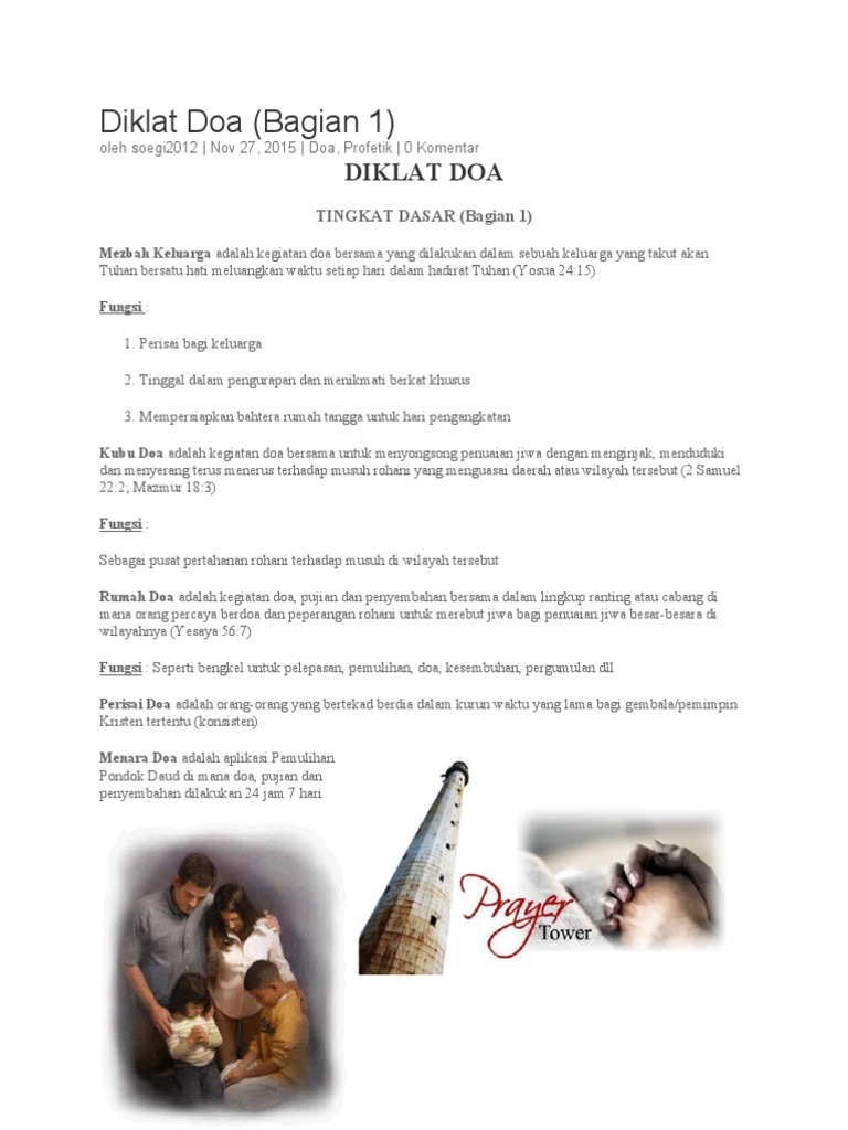 Panduan Doa dan Peperangan Rohani | PDF