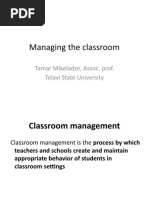 Managing classroom