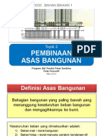 Topik 2 - Pembinaan Asas Bangunan