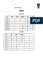 HORARIO Docente AIP PRIMARIA