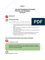 Unit 2: Community and Development Concepts, Theories, and Strategies (6 Hours)