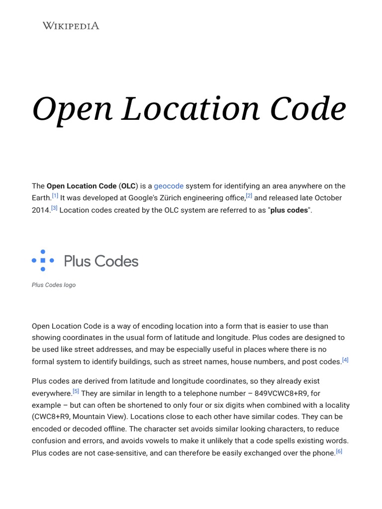 Open Location Code Overview | PDF | Computer Engineering | Communication