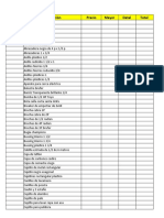 Inventario de Ferretería