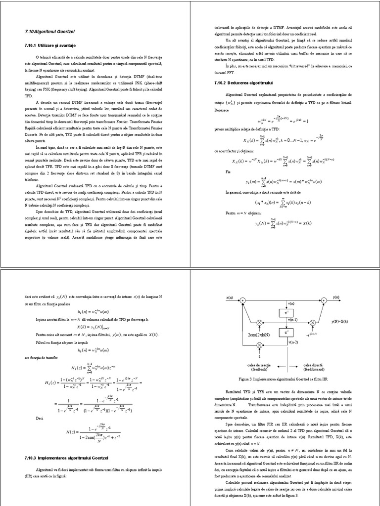 Algoritmul Goertzel | PDF