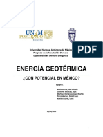 Energía Geotérmica