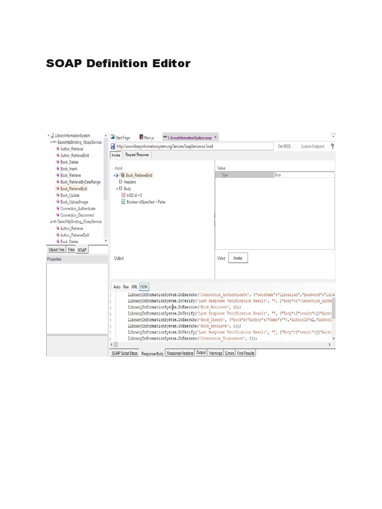 SOAP Definition Editor PDF Soap  Service