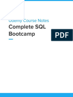 Udemy Course Notes: Complete SQL Bootcamp