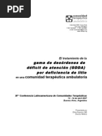 XIma. Confer en CIA a de Comunidades Terap Uticas 12-14 de Abril de 2007-Buenos Aires, Argentina