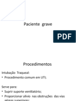 Intubação e traqueostomia em pacientes graves