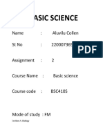 Basic Science Assigment 2