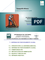 TOPOGRAFIA MINERA Sistemas de Posicionamiento Global.