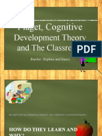Piajet, Cognitive Development Theory and Your Classroom