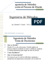 Ingeniería de Métodos: Introducción al Proceso de Diseño según el Método de Krick