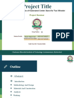 18 Batch Design and Analysis of Automated Center Stand For Two Wheeler