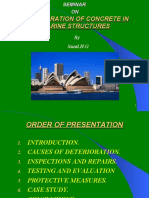 Deterioration of Concrete in Marine Structures