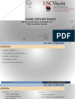 Software Defined Radio: Usr SDR Workshop, September 2017 Prof. Marcelo Segura