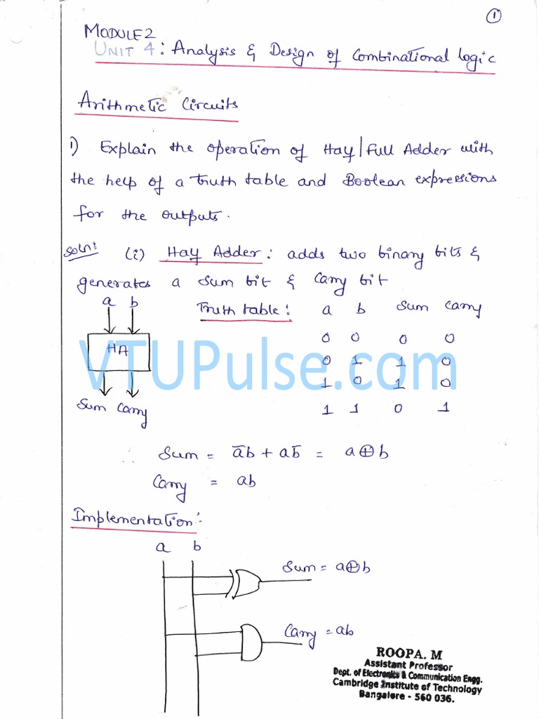 15EC33 Digital Electronics Module 2 PDF PDF