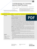 2020 3D Analysis of Facial Morphology of a Colombian Population Compared to Adult Caucasians