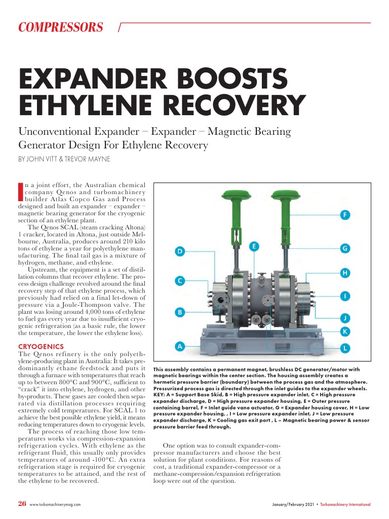 Expander Boosts Ethylene Recovery Compressors PDF Refrigeration