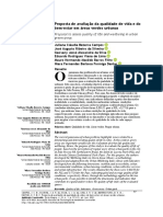 Proposta de Avaliação Da Qualidade de Vida e Do Bem-Estar em Áreas Verdes Urbanas