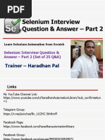 Selenium Interview Q & A - Part 2