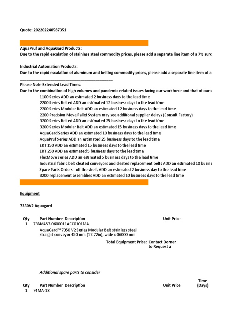 Additional Spare Parts To Consider | PDF | Supply Chain Management ...