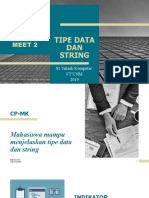 Meet 002 - Tipe Data Dan String