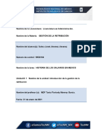 Investigacion de La Historia de Los Salarios en Mexico