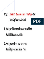 Cantati Domnului, cantati