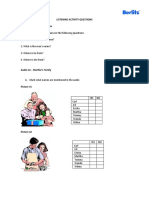 Block - Listening Activity Questions