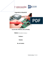 Practicas de La Ley de Lenz, Ohm y Faraday