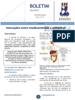 Boletim CIMUFS Interação Farmaco-Nutriente Aluna Joana Maria Santos de Oliveira