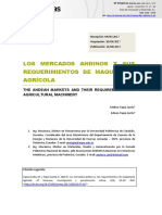 Los Mercados Andinos Y Sus Requerimientos de Maquinaria Agrícola