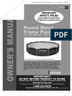 Round Metal Frame Pool: Important Safety Rules