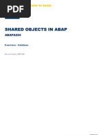 Shared Objects Abap Exercises