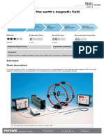 Determination of The Earth's Magnetic Field: (Item No.: P2430100)