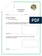 Guía de Matemática Problemas Matemáticas