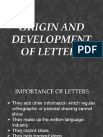 Origin and Development of Letters