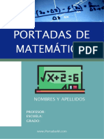 Portadas Matematicas A4-25