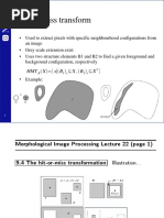 Hit-Or-Miss Transform: X (X B X, B X)