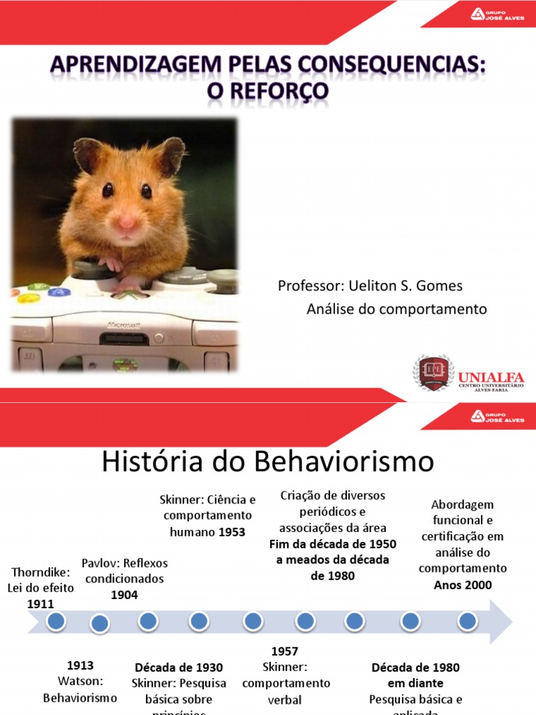 Análise do comportamento operante e dos principais conceitos do ...