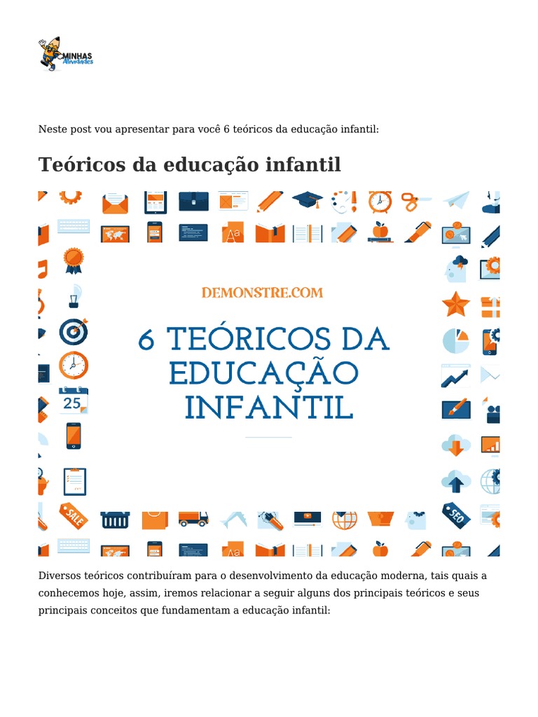 Teóricos Da Educação Infantil | PDF | Jean-Jacques Rousseau | Pedagogia