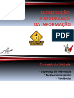 1.INTRODUÇÃO A SEGURANÇA DA INFORMAÇÃO