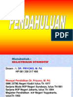 Riwayat Pendidikan dan Penelitian Dr. Priyono