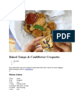 Tempe Cauliflower Croquette