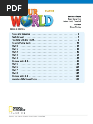 Explore Our World Starter レッスンプランナー Explore Our World Starter レッスンプランナー