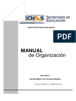 Manual de Organización Telesecundaria