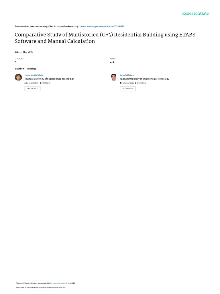 Comparative Study of Multistoried (G+3) Residential Building Using ...