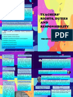 Teachers' Rights, Duties AND Responsibility