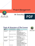 Project Management: 08: Executing Projects